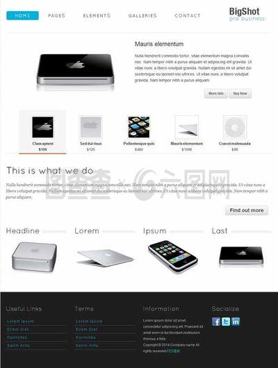 蘋(píng)果電子產(chǎn)品html模版